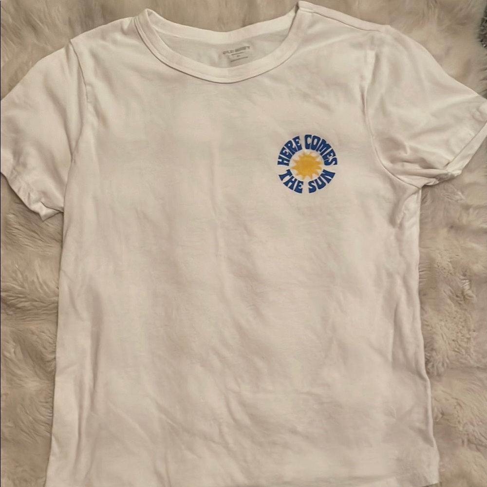 Old Navy Blue and White Short Sleeve Tees